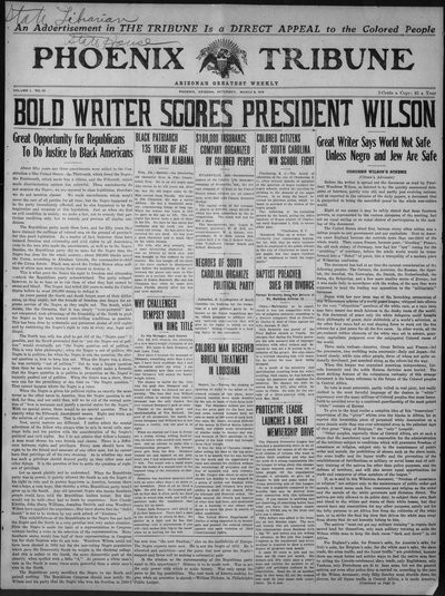 Phoenix Tribune, Mar 8, 1919