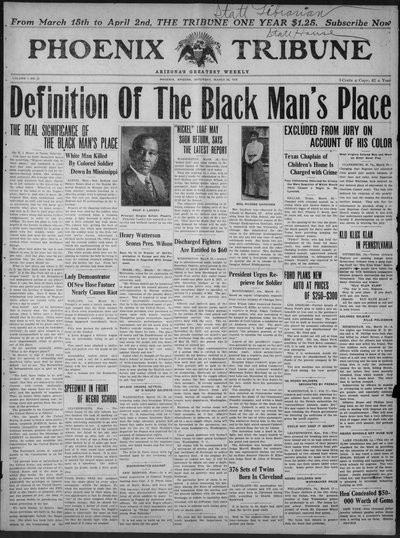 Phoenix Tribune, Mar 22, 1919