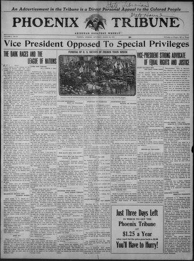 Phoenix Tribune, Mar 29, 1919