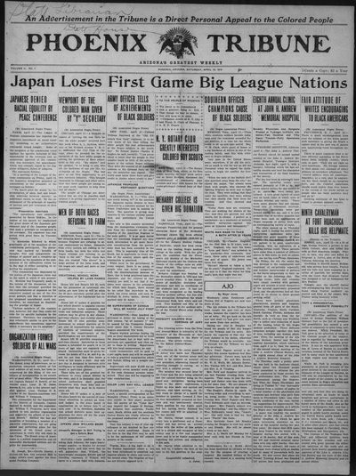 Phoenix Tribune, Apr 19, 1919