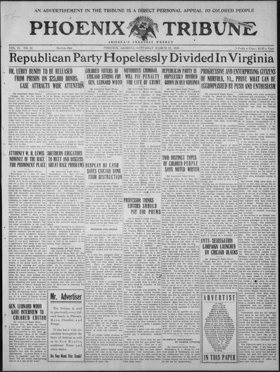 Phoenix Tribune, Mar 27, 1920