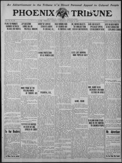 Phoenix Tribune, Oct 16, 1920