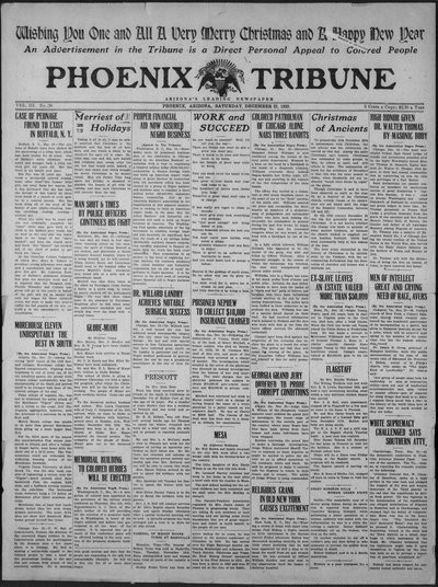 Phoenix Tribune, Dec 25, 1920