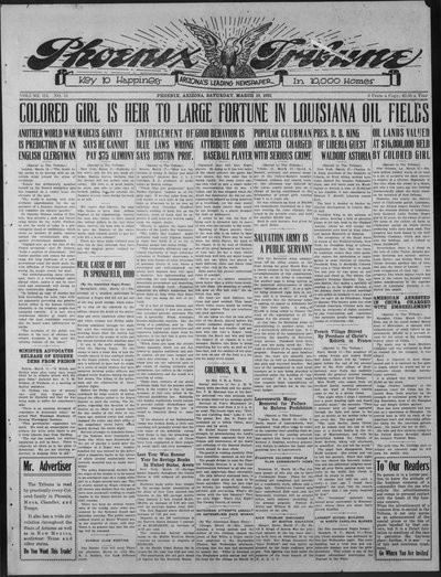 Phoenix Tribune, Mar 19, 1921