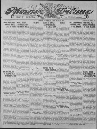Phoenix Tribune, Apr 16, 1921