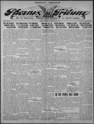 Phoenix Tribune, Jun 11, 1921