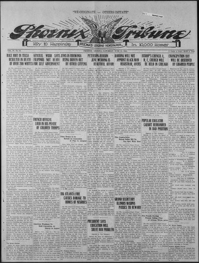 Phoenix Tribune, Jun 18, 1921
