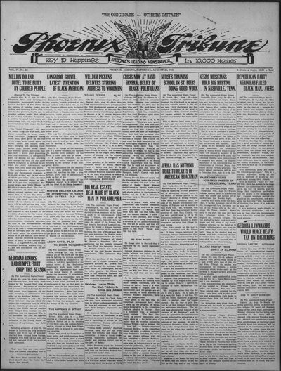 Phoenix Tribune, Aug 20, 1921