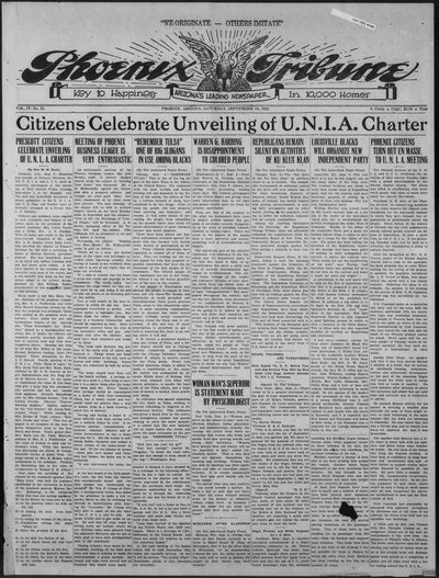 Phoenix Tribune, Sep 10, 1921
