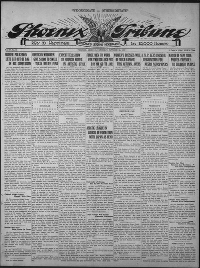 Phoenix Tribune, Oct 22, 1921