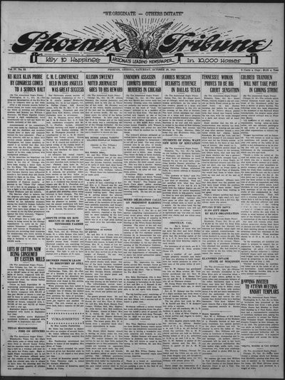 Phoenix Tribune, Oct 29, 1921