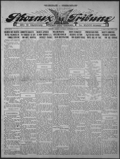 Phoenix Tribune, Nov 12, 1921