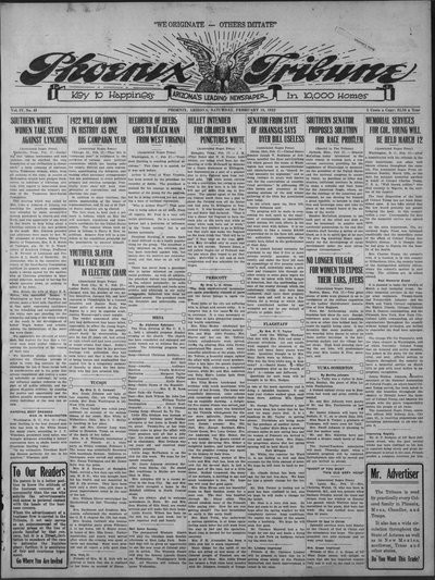 Phoenix Tribune, Feb 18, 1922