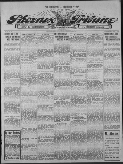 Phoenix Tribune, Feb 25, 1922