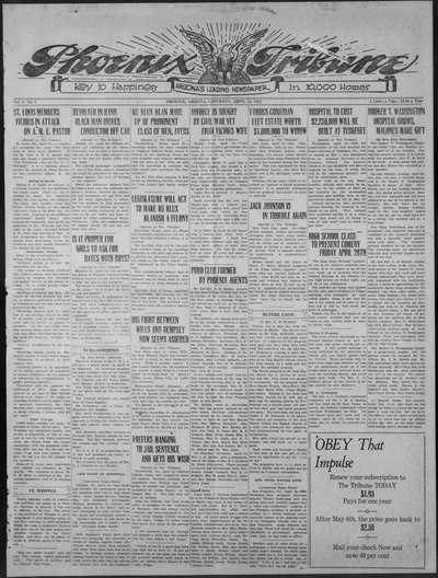 Phoenix Tribune, Apr 22, 1922