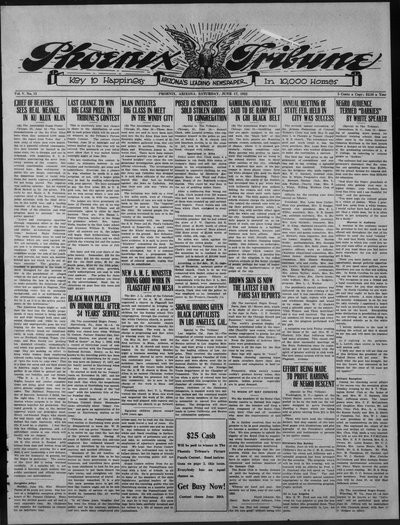 Phoenix Tribune, Jun 17, 1922