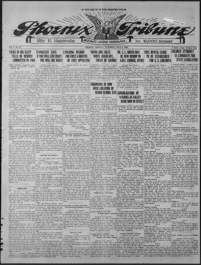 Phoenix Tribune, Jul 8, 1922