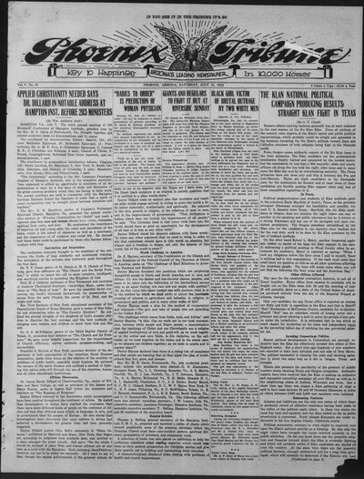 Phoenix Tribune, Jul 15, 1922