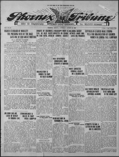 Phoenix Tribune, Aug 26, 1922