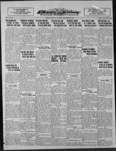 Phoenix Tribune, Sep 23, 1922