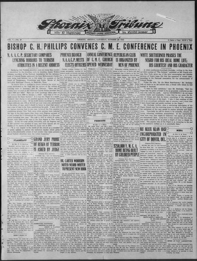 Phoenix Tribune, Oct 14, 1922