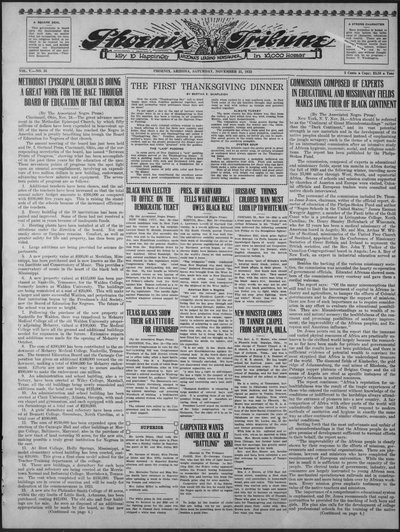 Phoenix Tribune, Nov 25, 1922
