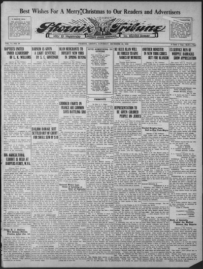 Phoenix Tribune, Dec 23, 1922