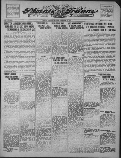 Phoenix Tribune, Feb 24, 1923