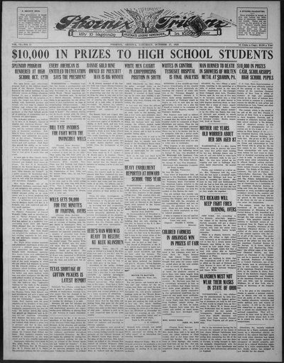 Phoenix Tribune, Oct 27, 1923
