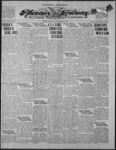 Phoenix Tribune, Apr 18, 1925