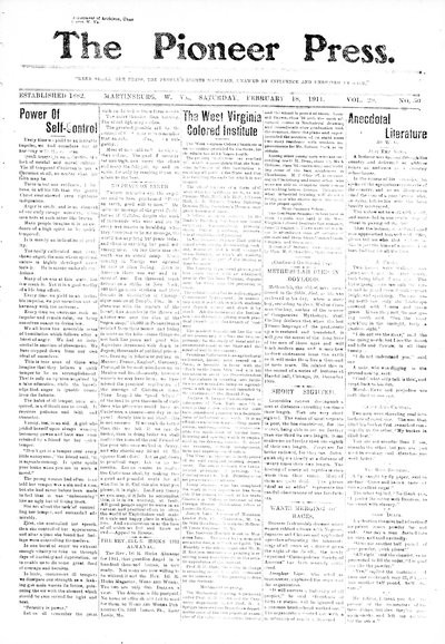 The Pioneer Press, Feb 18, 1911