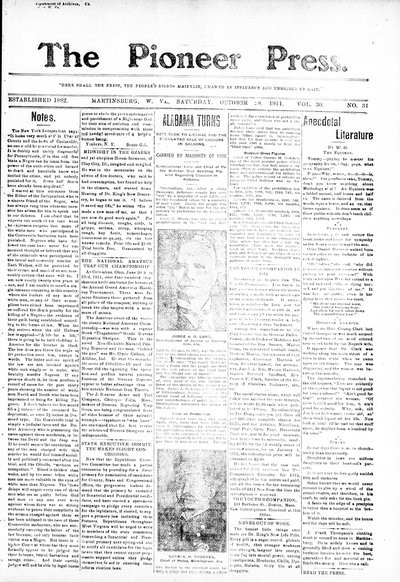 The Pioneer Press, Oct 28, 1911