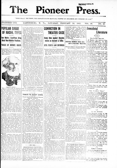 The Pioneer Press, Feb 10, 1912