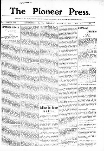 The Pioneer Press, Mar 9, 1912