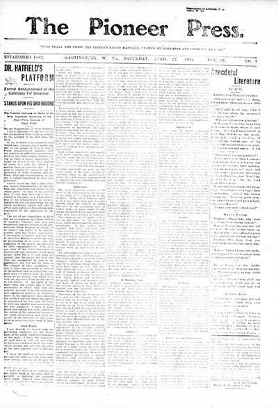 The Pioneer Press, Apr 27, 1912