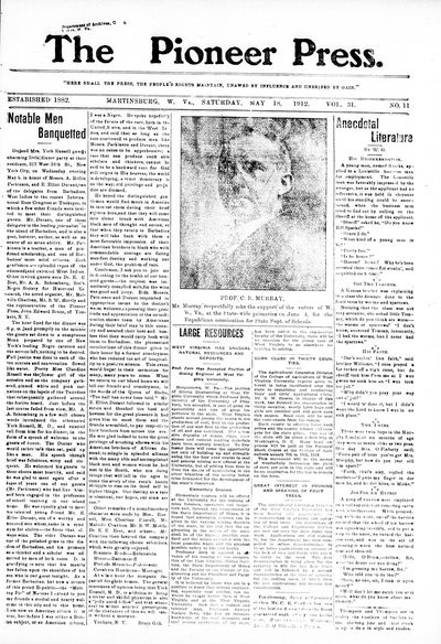 The Pioneer Press, May 18, 1912