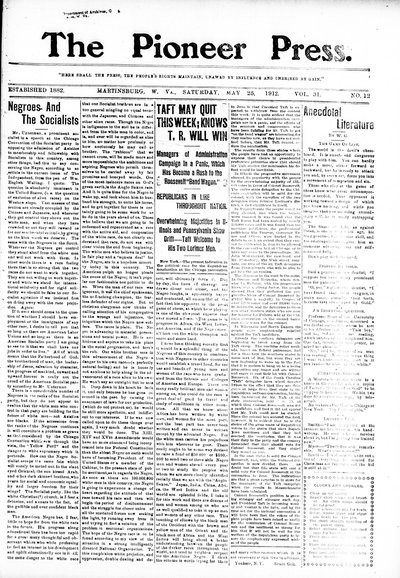 The Pioneer Press, May 25, 1912