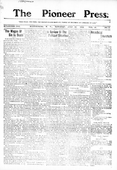 The Pioneer Press, Jul 27, 1912