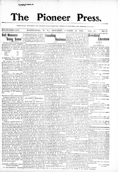 The Pioneer Press, Oct 12, 1912
