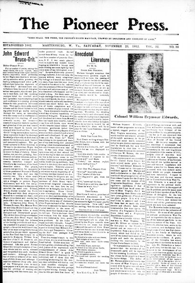 The Pioneer Press, Nov 23, 1912