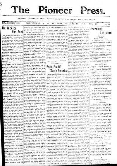 The Pioneer Press, Jan 18, 1913