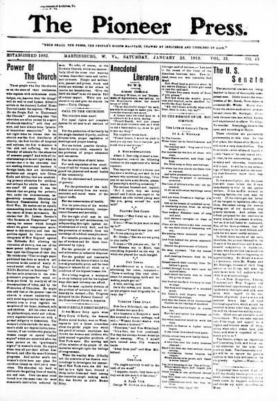 The Pioneer Press, Jan 25, 1913