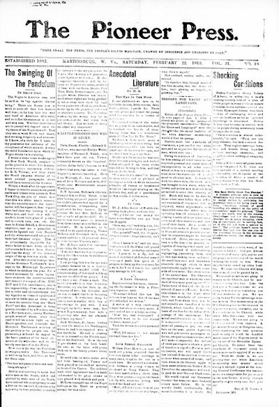 The Pioneer Press, Feb 22, 1913