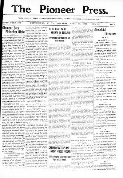 The Pioneer Press, Apr 26, 1913