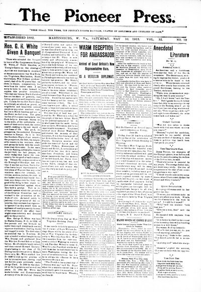 The Pioneer Press, May 10, 1913