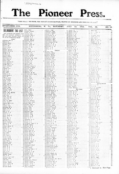 The Pioneer Press, Jul 12, 1913