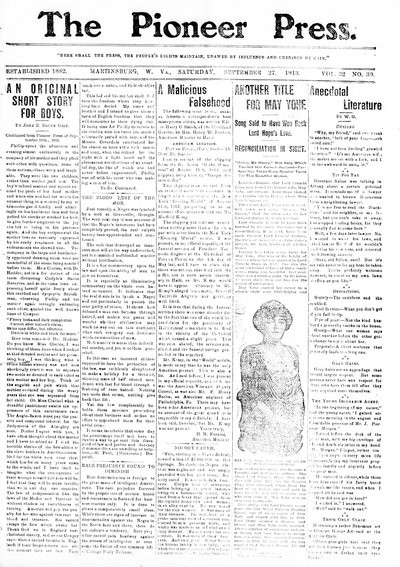The Pioneer Press, Sep 27, 1913