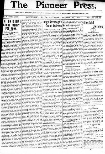 The Pioneer Press, Oct 25, 1913