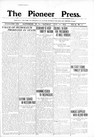 The Pioneer Press, Jun 27, 1914