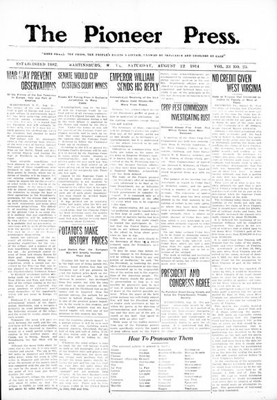 The Pioneer Press, Aug 22, 1914
